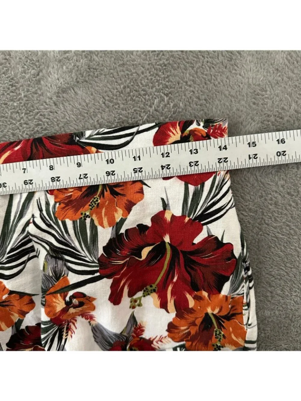 NWT Haven + Blair Linen Rayon Pull On Wide Leg Pants SMALL Tropical - Picture 5 of 6